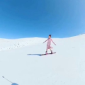 滑雪小姐姐好漂亮呀,小姐姐的惊艳风采