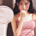 粉色吊带少女写真,夏日风情写真集